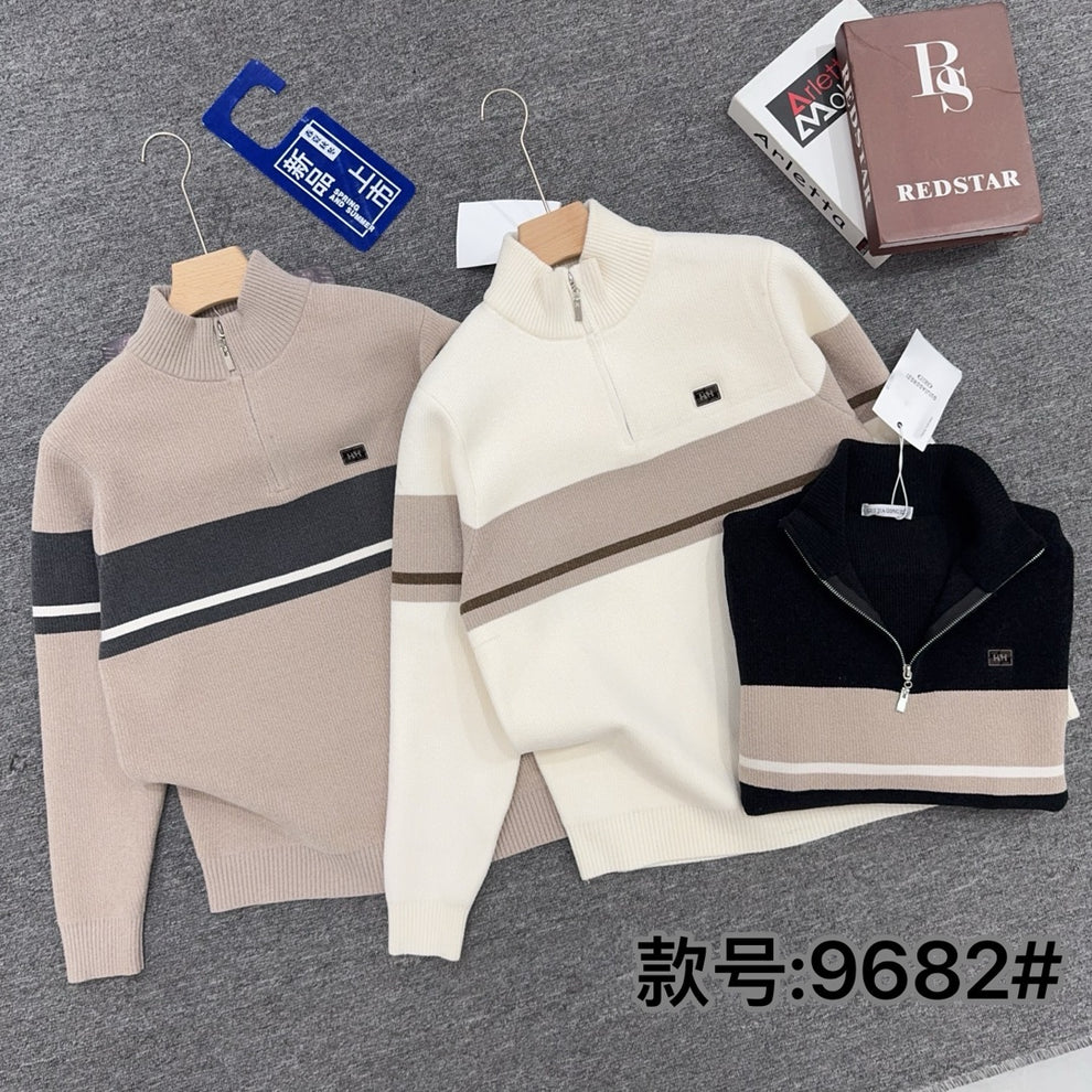 PREMIUM HALFZIP COLLAR WOOL SWEATSHIRTS FOR MEN AND WOMEN