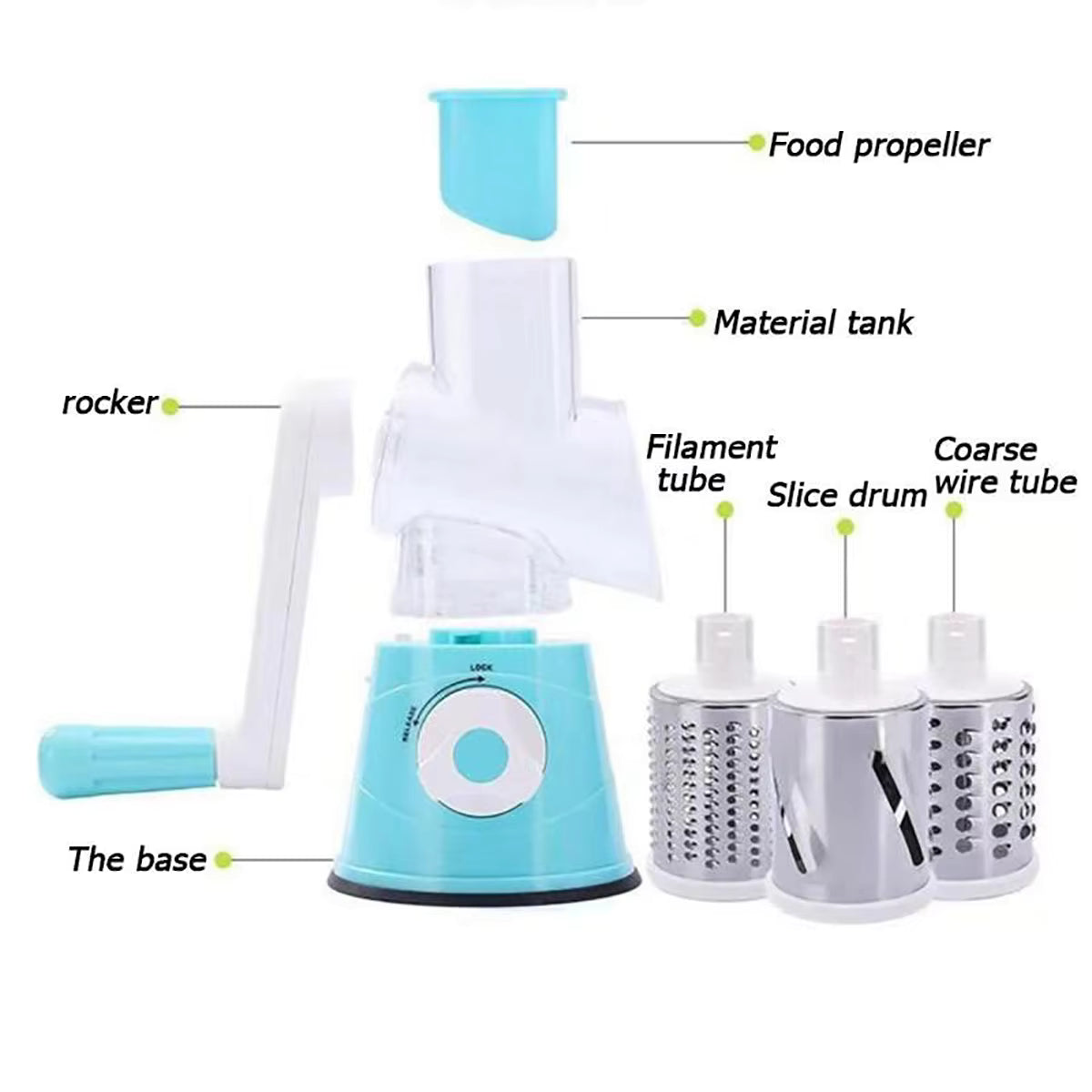 Multifunctional Vegetable Slicer Shredder Cutter